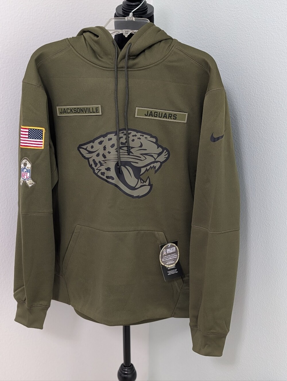 Nike Jacksonville Jaguars Salute to Service Hoodie Men’s L NWT NFL Olive